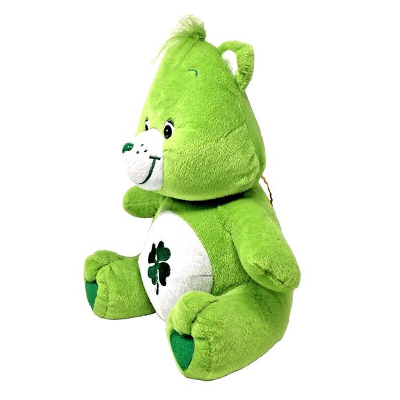 NANCO Care Bears Good Luck Bear 13" Vintage 2004 Green Irish Shamrock Plush - Picture 2 of 12